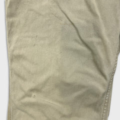Carhartt Pants Mens 36x32 Beige Relaxed Fit Workwear Carpenter Straight Baggy