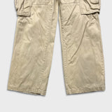 Vintage Y2K Ecko Unltd Pants Mens 30x30 Beige Relaxed Fit Wide Leg Baggy Cargo