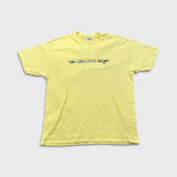 Vintage Y2K Washington DC USA T Shirt Mens XL Yellow Spell Out Logo City Tee