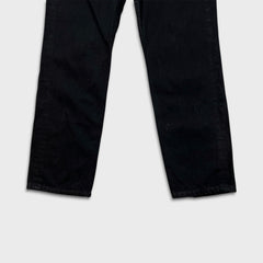 Levi's 516 Jeans Mens 32x30 Black Slim Straight Leg Dark Wash Faded Denim Pants