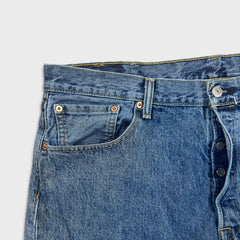 Levi's 501 Jeans Mens 38x30 Blue Original Fit Straight Medium Wash Denim Pants
