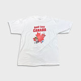 Vintage 90s General Mills Good Luck Canada T Shirt Mens XL White Lucky Charms Trix NHL
