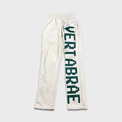 Vertabrae C-2 Sweatpants Mens Medium Beige Spell Out Straight Leg Jogger