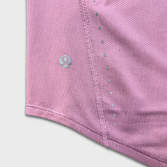 Lululemon High-Neck Running and Training T-Shirt Womens Size 4 Pink Athletic Tee