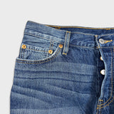 Levi's 501 Jeans Mens 32x31 Blue Original Fit Straight Distress Medium Wash Denim Pants