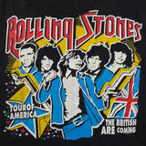 Vintage 1981 The Rolling Stones Tour Sleeveless T Shirt Mens XL Black Distressed Thrashed