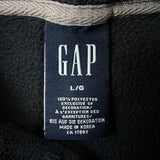 Vintage 90s Gap Fleece Mens Large Blue Spell Out Outdoor Pullover Jacket