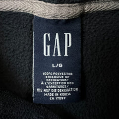 Vintage 90s Gap Fleece Mens Large Blue Spell Out Outdoor Pullover Jacket