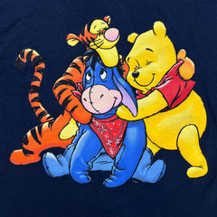 Vintage Y2K Disney Winnie The Pooh T Shirt Mens Large Blue Winnie & Friends Tee