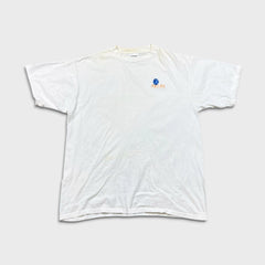 Vintage 90s Atlas World Earth T Shirt Mens XL White Short Sleeve Tultex Tee