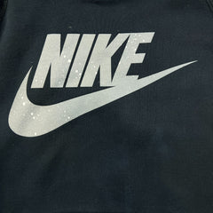 Nike Sportswear Hoodie Mens Medium Black Swoosh Pullover Hooded Sweatshirt