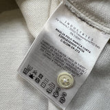 Moncler Maglia Polo Shirt Manica Corta Mens Small White Pique Short Sleeve