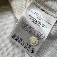 Moncler Maglia Polo Shirt Manica Corta Mens Small White Pique Short Sleeve