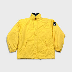 Nautica Jacket Mens Large Yellow NS-83 Full Zip Bomber Outdoor Coat