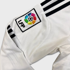 2014/15 Adidas Ronaldo #7 Real Madrid Home Long Sleeve Jersey Mens Medium White