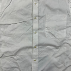 Tommy Hilfiger Shirt Mens Large White Slim Fit Preppy Long Sleeve Button Up