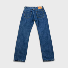 Levi's 505 Jeans Mens 32x32 Blue Regular Fit Straight Leg Medium Wash Denim Pants