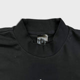 Adidas Sweatshirt Womens Large Black French Terry Loose Fit Graphic Pullover Crewneck