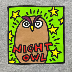 SS22 October's Very Own x Keith Haring Night Owl Hoodie Mens Medium Gray OVO Pullover