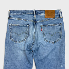 Levi's 511 Jeans Mens 33x32 Blue Slim Fit Mid Rise Light Wash Faded Denim Pants