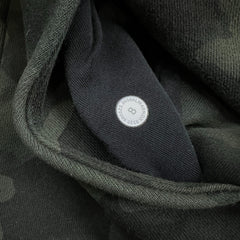 Lululemon Scuba Hoodie Womens Size 8 Green Heritage 365 Camo Light Cotton Fleece
