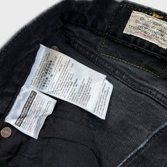 Levi's 511 Jeans Mens 28x30 Black Slim Fit Mid Rise Dark Wash Stretch Denim Pants