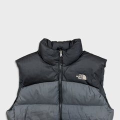 The North Face 96' Retro Nuptse Vest Mens Medium Gray 700 Fill Down Puffer Jacket