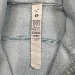 Lululemon Scuba Oversized Full Zip Hoodie Womens Small Blue Hooded Sweater