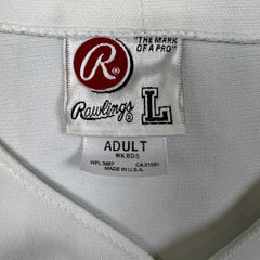 Vintage 90s Rawlings Cito Gaston Baseball Ontario Academy Jersey Mens Large White USA MLB