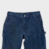 Carhartt Pants Mens 32x27 Blue Loose Original Fit Carpenter Workwear Wide Baggy