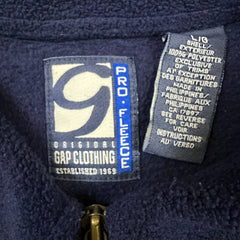 Vintage 90s Gap Pro Fleece Mens Large Blue Ski & Snowboarding 1/2 Zip Pullover