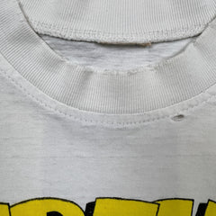 Vintage 90s Garfield Jim David T Shirt Mens Large While Single Stitch Cartoon