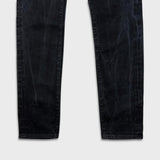 Carhartt WIP Jeans Mens 29x34 Black Klondike Faded Dark Wash Slim Tapered Denim Pants