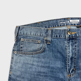 Carhartt Jeans Mens 33x29 Blue Straight Fit Faded Medium Wash Workwear Denim Pants