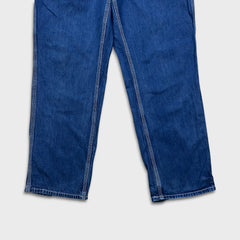 Carhartt Jeans Mens 36x32 Blue Original Dungaree Fit Workwear Baggy Denim Pants