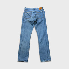 Levi's 501 Jeans Womens 30x32 Blue Original Fit Straight Distressed Medium Wash Denim Pants