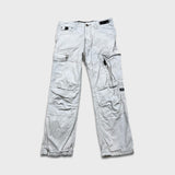 G-Star Raw 3301 Pants Mens 32x27 Gray Straight Fit Casual Utility Cargo Trousers