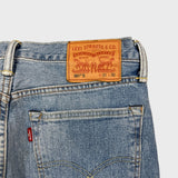 Levi's 501 S Jeans Womens 31x30 Blue Skinny Taper Leg Light Wash Faded Denim Pants