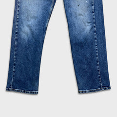 Levi's 505 Jeans Mens 34x30 Blue Original Straight Leg Medium Wash Denim Pants