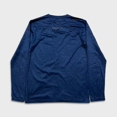 Nike Sportswear Long Sleeve Shirt Mens Medium Blue Swoosh Athletic Running Tee