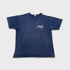 Vintage 90s Body Glove T Shirt Mens XL Blue Hermosa Beach CA Surf Sun Faded Tee