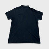 Burberry Brit Polo Shirt Mens XL Black Nova Check Tartan Preppy Tee