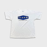 Vintage Y2K Fleer SkyBox Trading Cards T Shirt Mens XL White Double Sided Promo Tee