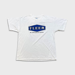 Vintage Y2K Fleer SkyBox Trading Cards T Shirt Mens XL White Double Sided Promo Tee