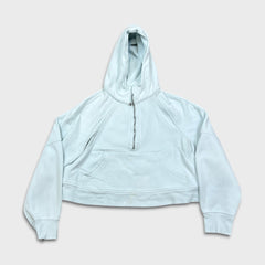 Lululemon Scuba Oversized 1/2 Zip Hoodie Womens Medium Blue Athletic Pullover