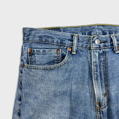 Levi's 505 Jeans Mens 34x30 Blue Regular Fit Straight Leg Light Wash Faded Denim Pants
