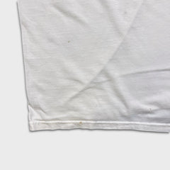 Vintage Y2K Antenna Software Tech T Shirt Mens Large White Distressed Promo Tee