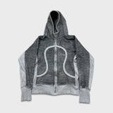 Lululemon Scuba Hoodie Womens Medium Gray Full Zip Sports Hooded Sweater