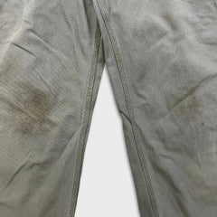 Carhartt Pants Mens 36x30 Green Original Dungaree Fit Workwear Distress Carpenter