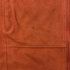The North Face Fleece Mens Medium Orange Windwall Full Zip Jacket